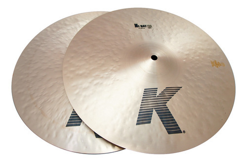 Címbalo de bateria Hi Hi Hat Zildjian K de 14 polegadas de diâmetro médio e 14 polegadas