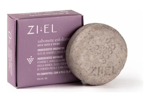 Ziel sabonete esfoliante de uva 70gr