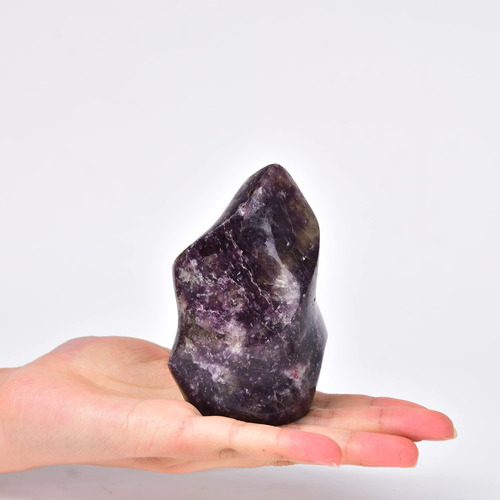 Jic Gem Piedras De Cristal De Cuarzo De Lepidolita Purpura C
