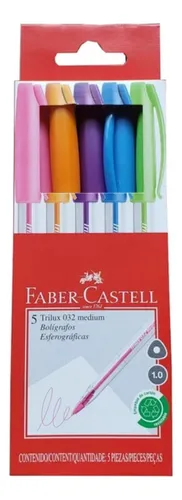comprar Caneta Esf Faber Castel Trilux 032 Medium 1.0 C\u002F5 Cores