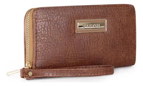 Billetera Para Mujer Carven Billetera De Mujer Camelia Café