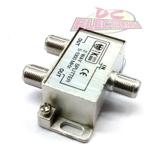 Splitter Divisor De Señal Cable Coaxial 2 Vías Baja Perdida