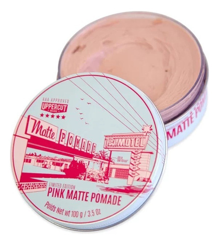 Pomada Modeladora Uppercut Deluxe - Pink Matte Pomade - 100g