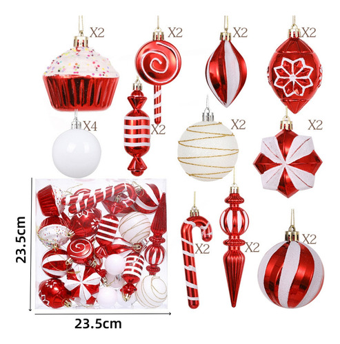 ( 24 Piezas De Colgantes For Árboles De Navidad,