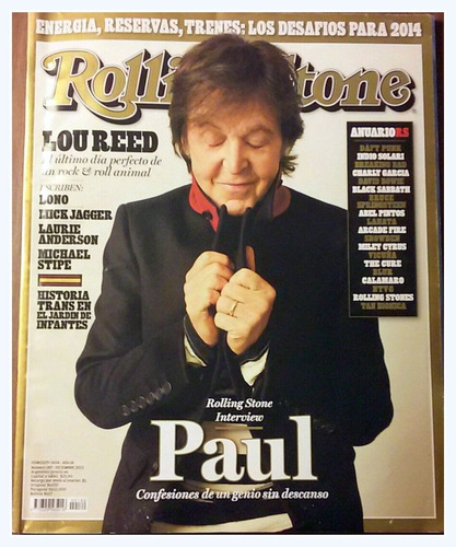 Rolling Stone 189 Adios A Lou Reed , Mccartney Charly Garcia