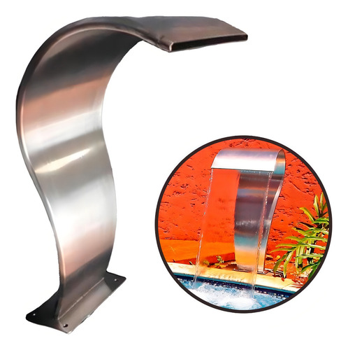 Cascata High Tech Naja Baby Inox P/ Piscinas 50x25 Evald