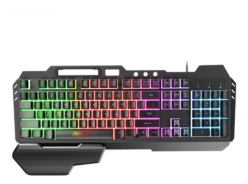 Teclado Gamer Imice Gk-700 Qwerty Rgb Ingles Con Reposa Mano