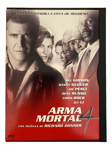Dvd Arma Mortal 4 Mel Gibson Danny Glover Lethal Weapon 4 (Usado)