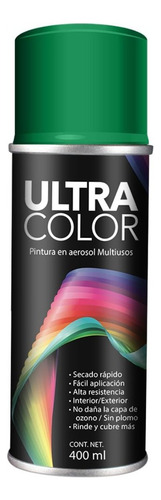 Pintura Aerosol Ultracolor 400ml Verde Botella