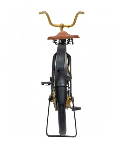 Bicicleta Preta Enfeite 26cm Estilo Retrô - Vintage