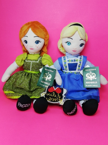 Disney Frozen El Musical Broadway Peluche Ana Y Elsa Ragdoll