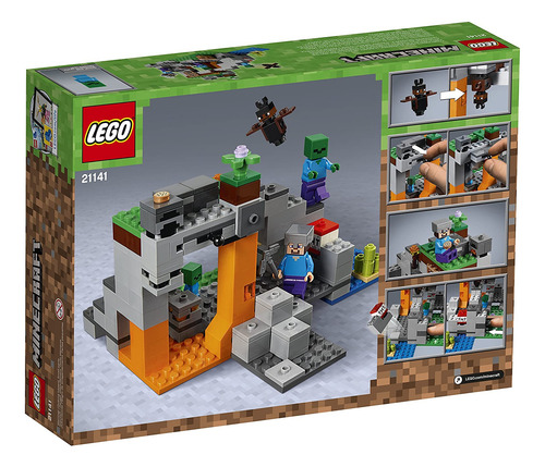 Kit De Construcción Lego Minecraft La Cueva De Los Zombis 21