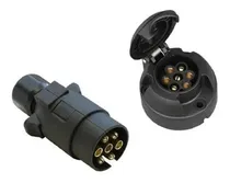 Comprar Ficha Conector Trailer Acoplado Plastico 7 Vias Macho Hembra