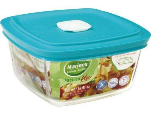 Imagen 1 de 4 de Refractarios Molde C/tapa Vidrio Templado 500ml 2 Pzs.