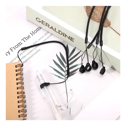 5pcs Tether Elástico De Cordones, Lápiz De Silicona Correa A