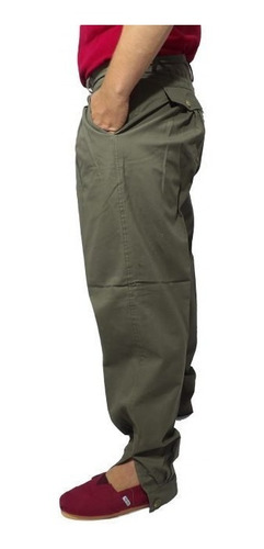 Bombacha De Gaucho Para Hombre De Gabardina Verde Crespo