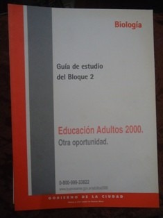 Educacion Adultos 2000 Biologia  Guia Estudio Bloque 2