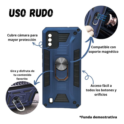 Funda Para Samsung Galaxy A14 Uso Rudo Anillo