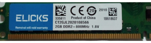 Memória Ram Ddr2 2gb Pra Computador