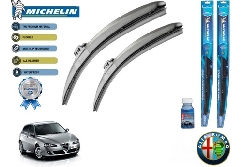 Par Plumas Limpiabrisas Alfa Romeo 147 2003 Michelin