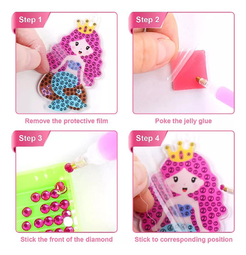 Juego De 15 Pegatinas Decorativas Diamante Diamante Diamante