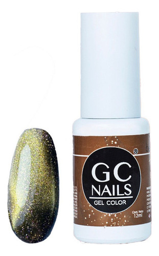 Gel Efecto Ojo De Gato Gc Nails Para Uñas 12ml Color 15