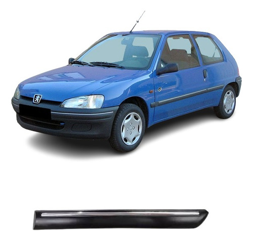 Peugeot 106 3p Bagueta Guardabarro Trasero Izquierdo N/plata