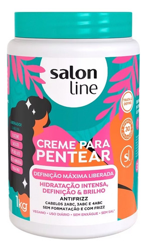 Creme De Pentear, Definição Máxima Liberada, Salon Line, 1kg