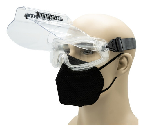 Careta 3m Google Lente Protector Facial Abatible Respirador 