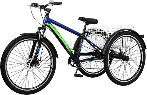 Triciclo Para Adulto, 7 Velocidades; 27.5''; Bluegreen