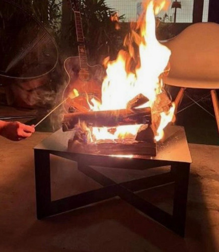 Lareira Tacho Firepit Fogareiro Lenha Externa Portátil 60cm