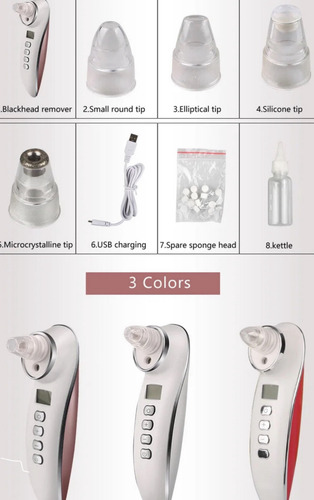 Microdermabrasion Acné Espinilla+ Espátula Skin Scrubber Ems