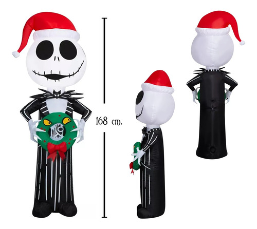 Jack Skellington Inflable Navidad Disney Original
