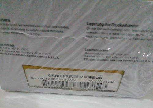 Imagen 5 de 8 de Cinta Zebra 800033-340 Zxp Series 3 Ymcko Para 280 Imagenes