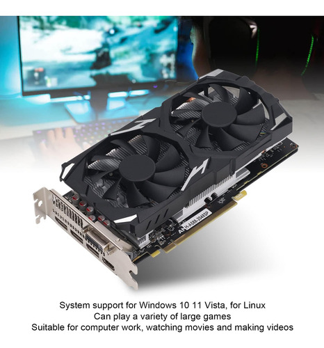 Yunir Rx580 Tarjeta De Gráficos 8gb Gddr5 Caridad De Computa