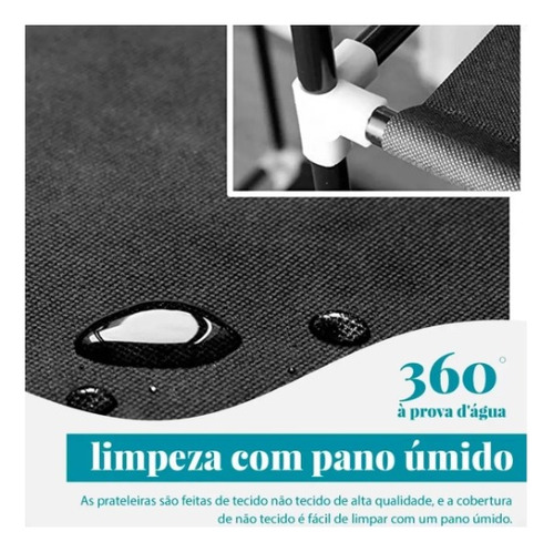 Organizador Modular Gh3 M 8 Divisores Retangular Cinza