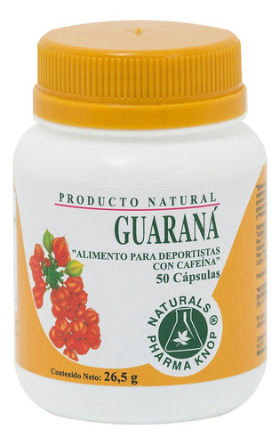 Suplemento En Comprimidos Pharma Knop  Guaraná Minerales/vitaminas 50 Un
