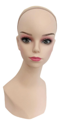 Cabeza De Maniquí De Práctica Con Maquillaje, Resistente,