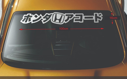 Calco Honda Japan Parabrisas 100cmx16cm Vinilo Sticker