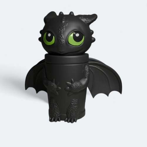 Vaso Chimuelo Como Entregar A Tu Dragón Nueva Versión Negro
