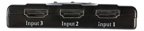 Negro 3 Puertos Hdmi Multi Display Interruptor Automático