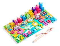 Comprar Juego Didáctico Puzzle De Madera Educativo Niños Cimarron.uy