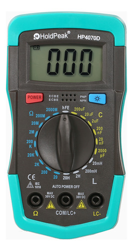 Multímetro Mini Hp4070d Holdpeak De Resistencia De Inductanc