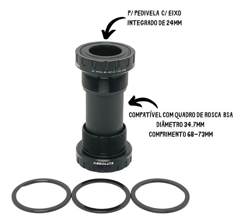 Pedivela Absolute Prime Integrado 34d Bcd 104mm C/ Central