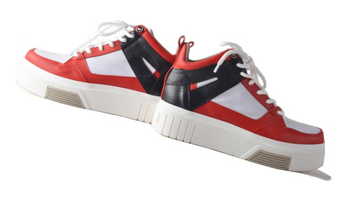 Imagen 8 de 10 de Zapatillas Urbanas Mujer Cuero Cordones- Mike - Ferraro