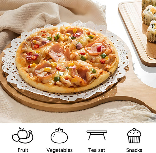 Plato De Madera Para Pizza Alimentos 36 Cm Plato Pizza