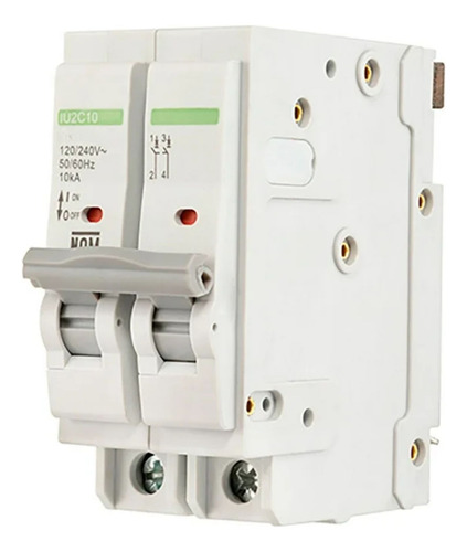 Interruptor Termomagnético 2 Polos 60 Amp Iusa