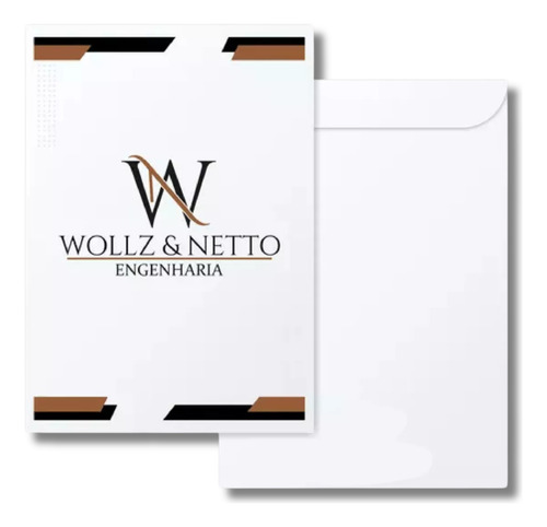 Kit 1000 Envelopes Timbrado A4 - 22x32 - Personalizado Logo