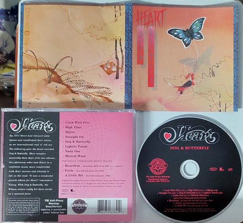 Heart  Dog And Butterfly  Cd Importado 