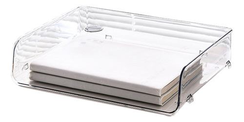 Caja De Almacenamiento De Papel De Plástico Apilable A4